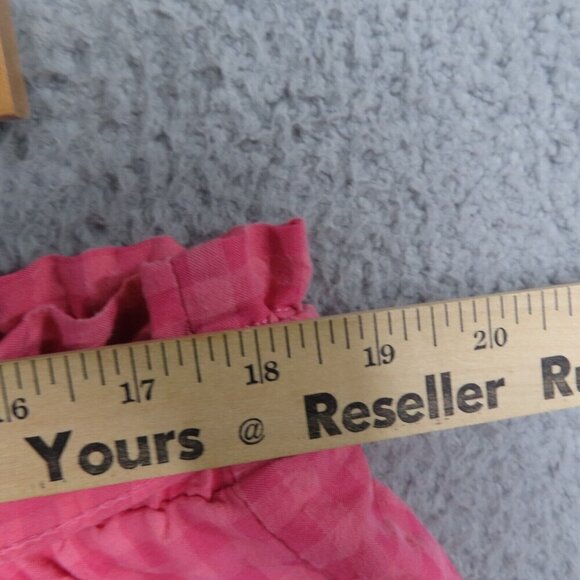 Time And Tru Womens XL Seersucker Shorts Paperbag Waist High-Rise Rose Pull On - Picture 5 of 11